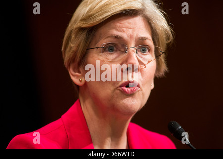 Senator Elizabeth Warren. Stockfoto
