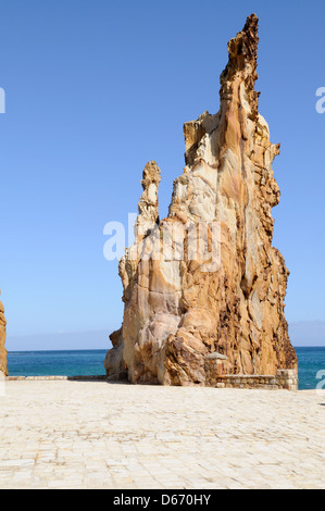 Die Nadeln Les Aiguilles auf Tabarka beach Coral Coast Tunesien Stockfoto