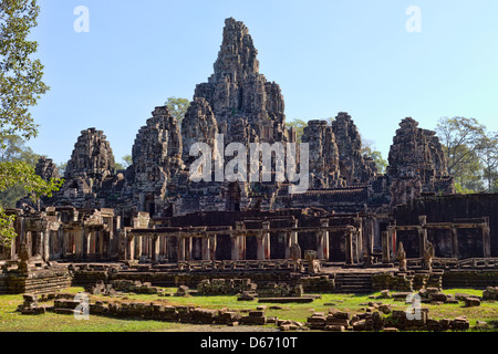 Alte buddhistische Khmer-Tempel in Angkor Wat, Kambodscha. Stockfoto