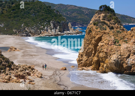 Potistika Beach (Halbinsel Pilion, Thessalien, Griechenland) Stockfoto