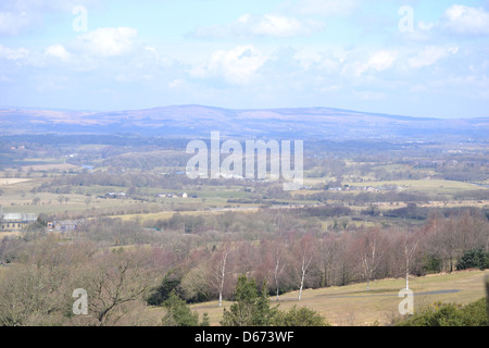 Ribble Valley - die zeitlose Landschaft des ländlichen Lancashire, diesem Bereich bleibt relativ unerforscht. Stockfoto