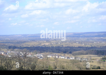 Ribble Valley - die zeitlose Landschaft des ländlichen Lancashire, diesem Bereich bleibt relativ unerforscht. Stockfoto