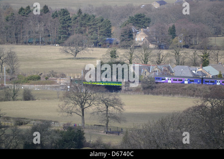 Ribble Valley - die zeitlose Landschaft des ländlichen Lancashire, diesem Bereich bleibt relativ unerforscht. Stockfoto