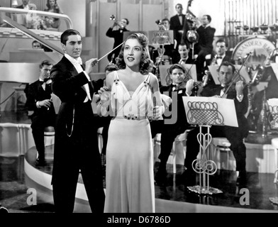 Alexanders RAGTIME BAND 1938 20th Century Fox Film mit Tyrone Power auf der linken Seite und Ethel Merman Stockfoto