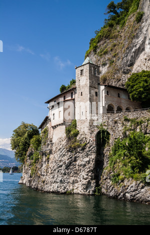 Das Santa Caterina Kloster, Lago Maggiore, Leggiuno, Italien Stockfoto