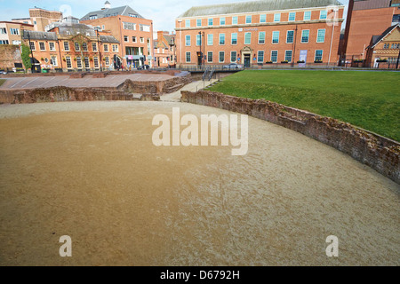 Römische Amphitheater Vikare Lane Chester Cheshire UK Stockfoto