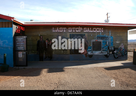 Ein Blick auf die letzten Stop Saloon in Arizona, USA Stockfoto