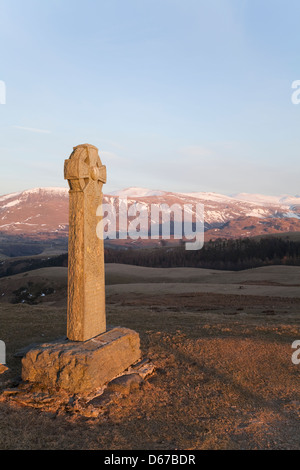 Harwell-Denkmal auf dem Weg zum Skiddaw Stockfoto