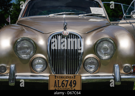 1966 Jaguar S-Type, antike Auto Show, Sully historische Stätte, Chantilly, Virginia Stockfoto