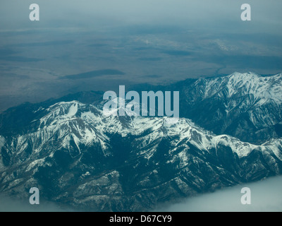 Luftaufnahme der Rocky Mountains Stockfoto