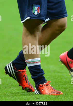 Italiens Riccardo Montolivo während einer Trainingseinheit der italienischen Fußball-Nationalmannschaft im Nationalstadion in Warschau, Polen, 27. Juni 2012. Foto: Marcus Brandt Dpa (siehe Kapitel 7 und 8 der http://dpaq.de/Ziovh für die UEFA Euro 2012 Geschäftsbedingungen &) Stockfoto