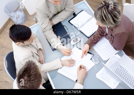 Teamarbeit, Begegnung, Gespräch, treffen, Kollegen, Arbeitsgruppe Stockfoto