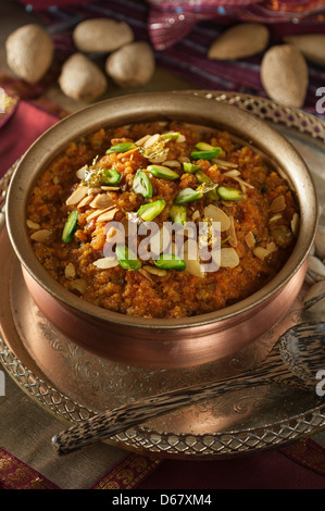 Gacar Halwa Karotte Halwa traditionelles indisches dessert Stockfoto
