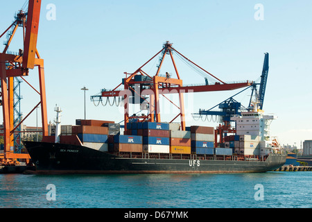 Ägypten, Istanbul, Üsküdar, Industrie-Hafen Stockfoto