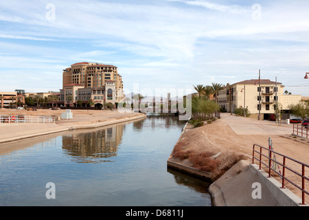 Arizona Canal in Scottsdale, Arizona, USA Stockfoto