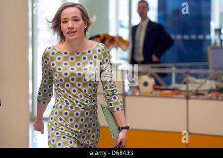 Berlin, Deutschland. 15. April 2013. CDU-zentrale erhält seine militanten für eine Generalversammlung. Kredit: Kredit: Gonçalo Silva/Alamy Live-Nachrichten. Stockfoto