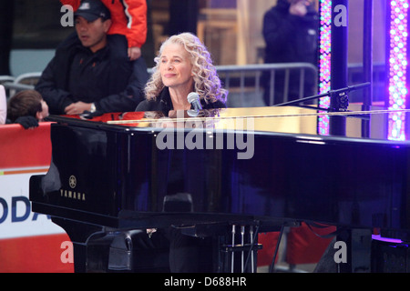 Carole King führt auf "Heute" im Rahmen der Konzertreihe Toyota am Rockefeller Center New York City, USA - 22.11.11 Stockfoto