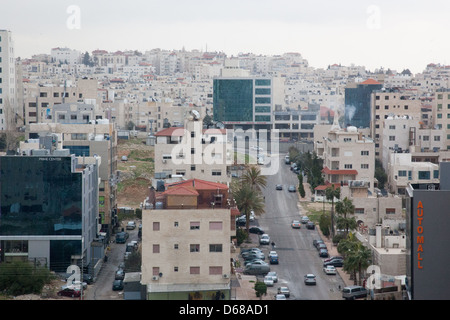 Amman, die Hauptstadt Stadt von Jordanien, Land im Nahen Osten, Wohnungen und Unternehmen Stockfoto