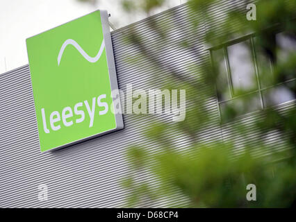 Das Leipziger Elektronik (Leesys) Gebäude ist in Leipzig, Deutschland, 5. Juli 2012 abgebildet. Einmal Siemens Enterprise Communications Manufacturing (SECM), das Unternehmen angekündigt, seinen neuen Namen und seine neue Produktionsstätte eröffnet. Foto: Jan Woitas Stockfoto