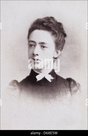 Viktorianische Frau Studioportrait um 1890 vom Fotografen J. Knott von Oldham Stockfoto