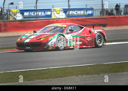 6 Stunden von Silverstone Langstrecken Auto-Weltmeisterschaft, Silverstone Circuit im Vereinigten Königreich, 14. April 2013 Stockfoto