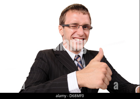 Gute Arbeit - Daumen nach oben Stockfoto