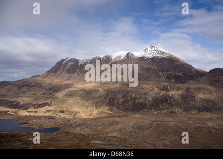 Blick vom Cul Beag Cul Mor Sutherland Schottland blickt. Stockfoto