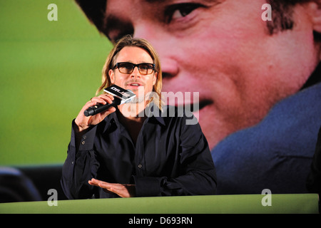 Brad Pitt bei bei der Pressekonferenz für seinen neuesten Film "Moneyball" Seoul, Südkorea - 15.11.11 Stockfoto