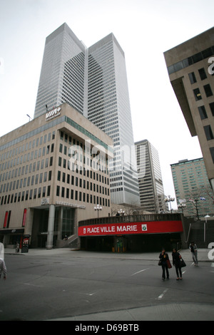 Setzen Sie Ville Marie in der Innenstadt von Montreal, Quebec. Stockfoto