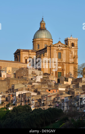 Die Hügel Stadt Piazza Armerina, Sizilien, Italien. Stockfoto