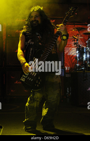 John "JD" DeServio Black Label Society tritt im Bayfront Amphitheater Miami Beach, Florida - 02.12.11 Stockfoto