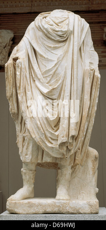 Marcus Vipsanius Agrippa (64/63 / 12 v. Chr.). Römischer Staatsmann und General. Statue von Merida-Forum (1. Jahrhundert n. Chr.). Spanien. Stockfoto