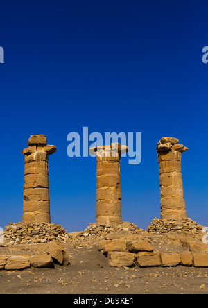 Neuen Reiches Fort und Aton-Tempel von Sesebi gebaut von Amenophis Iv, Sudan Stockfoto