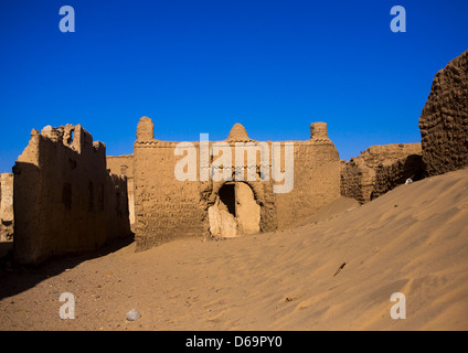 Verlassene Lehmziegel Haus Al-Khandaq, Sudan Stockfoto