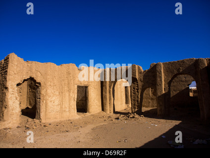 Verlassene Lehmziegel Haus Al-Khandaq, Sudan Stockfoto