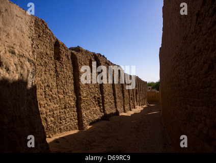 Verlassene Lehmziegel Haus Al-Khandaq, Sudan Stockfoto