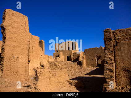 Verlassene Lehmziegel Haus Al-Khandaq, Sudan Stockfoto