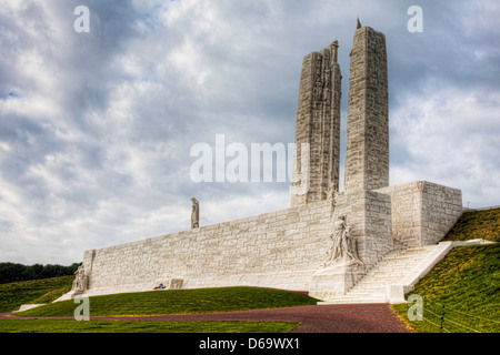 Die Canadian National Vimy Memorial ist eine Gedenkstätte in Frankreich gewidmet dem Andenken von Canadian Expeditionary Force Mitglieder Stockfoto