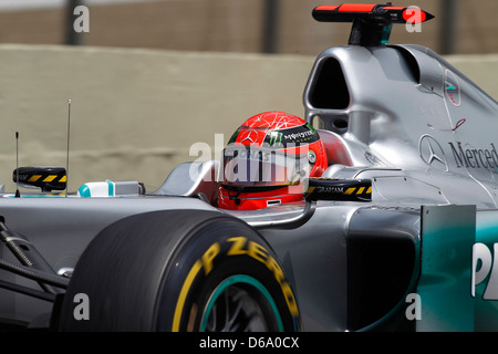 Michael Schumacher, GER, Mercedes-GP F1 Team Formel 1 GP Brasilien - Praxis Tag Sao Paulo, Brasilien - 26.11.11 Stockfoto