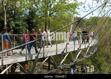 Reedy Falls Park Greenville SC USA Stockfoto