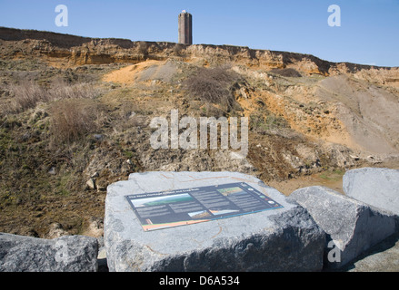 Naze Turm, erbaut im Jahre 1720 als ein Navigations Mark Walton auf ganz blöd, Essex, England Stockfoto