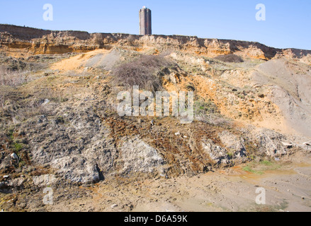 Naze Turm, erbaut im Jahre 1720 als ein Navigations Mark Walton auf ganz blöd, Essex, England Stockfoto