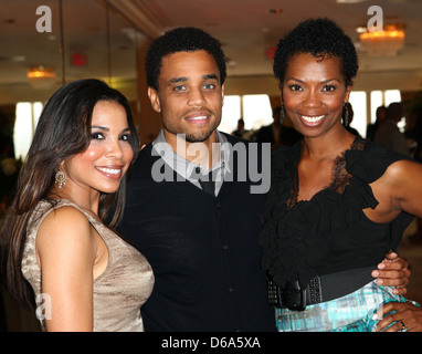 Maya Gilbert, Michael Ealy, Vanessa Williams der Bruderschaft/Schwester Sol Bro/Sis nach Los Angeles Hollywood Fundraiser kommt, Stockfoto