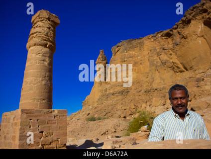 Tempel des Amun In der Heilige Berg des Jebel Barkal, Karima, Sudan Stockfoto