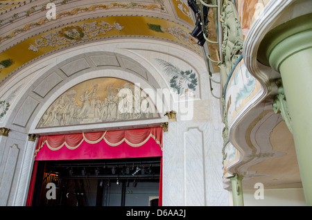 Brasilien, Fortaleza, Praca José de Alencar. Teatro José de Alencar, ca. 1910, historische Theater. Stockfoto