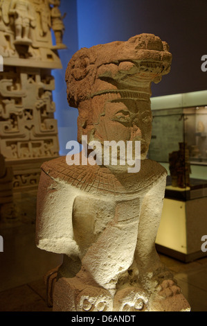 Anthropomorphe Figur von Ek Balam, Gran Museo del Mundo Maya Museum in Merida, Yucatan, Mexiko Stockfoto