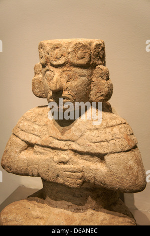 Anthropomorphe Figur von Chichén Itzá, Gran Museo del Mundo Maya Museum in Merida, Yucatan, Mexiko Stockfoto