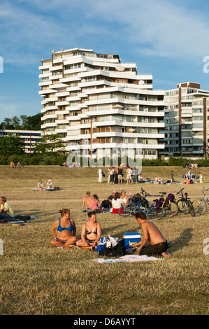 Picknick in der Stadt Stockfoto