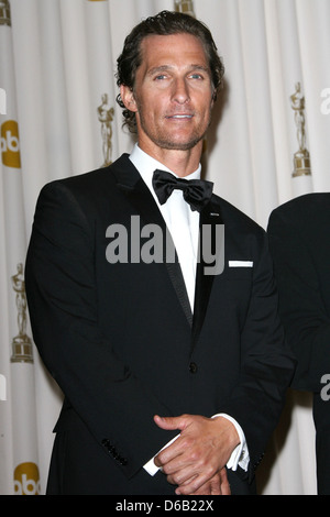 Matthew McConaughey 83rd Annual Academy Awards (Oscars) im Kodak Theatre - Presse Raum Los Angeles, Kalifornien - statt Stockfoto