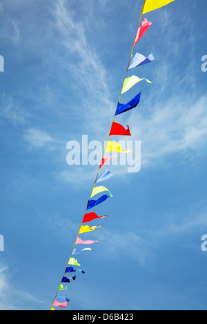 Fahnen im wind Stockfoto